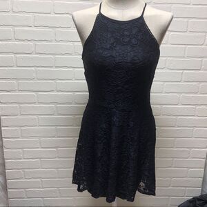 Altar'd State Black Floral Lace Sleeveless dress Sz Small